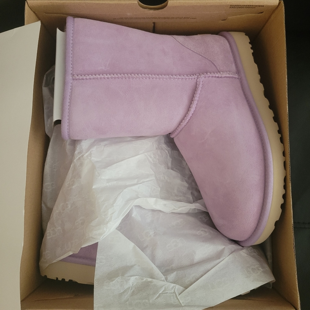 UGG lavender suede boots